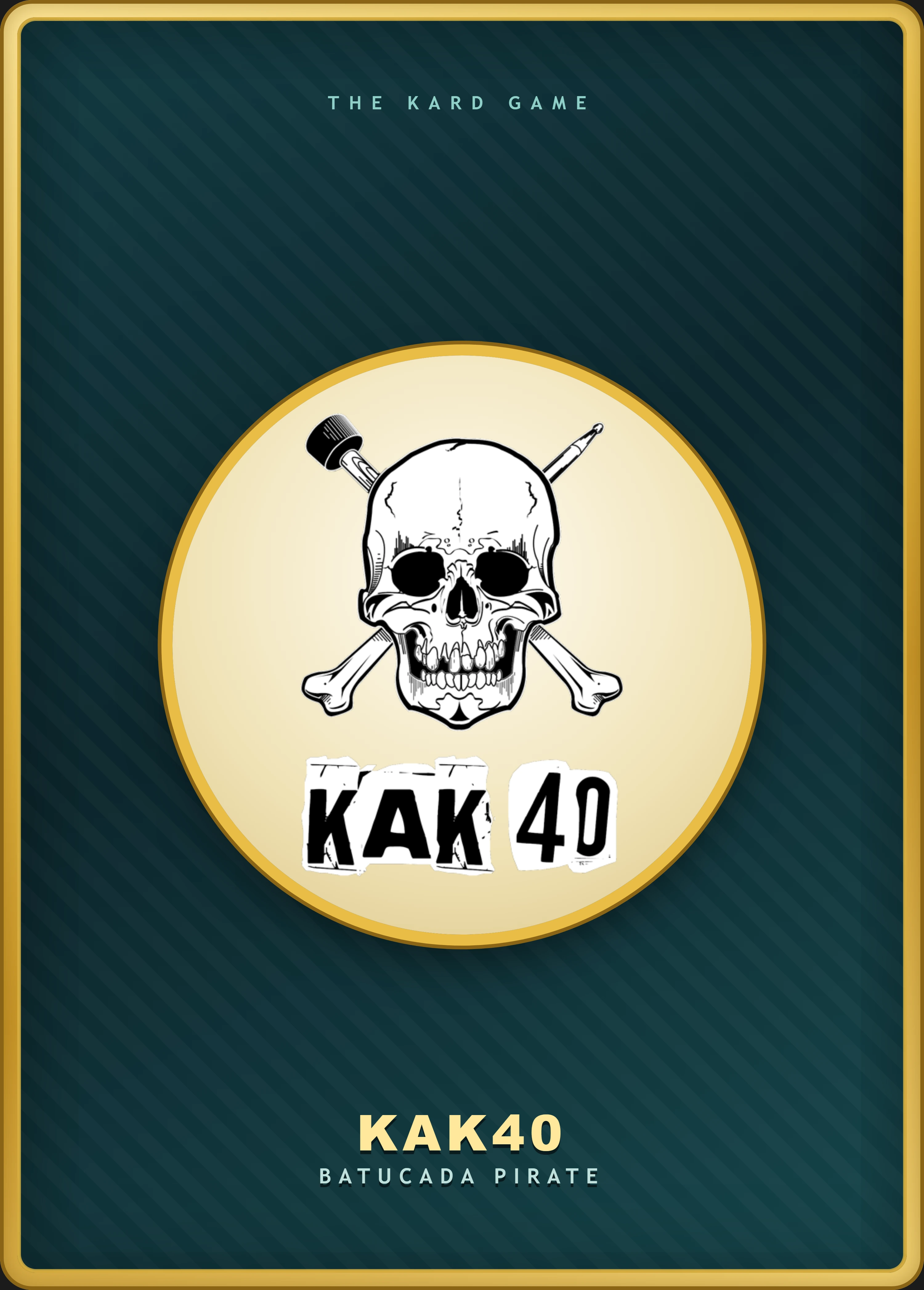 Dos de carte, logo KAK40